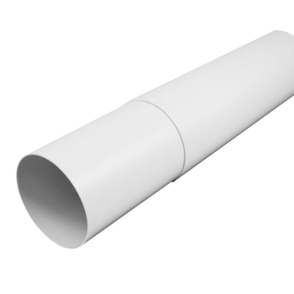 Teleskooppinen pyöreä kanava, Ø100mm, 0.5m