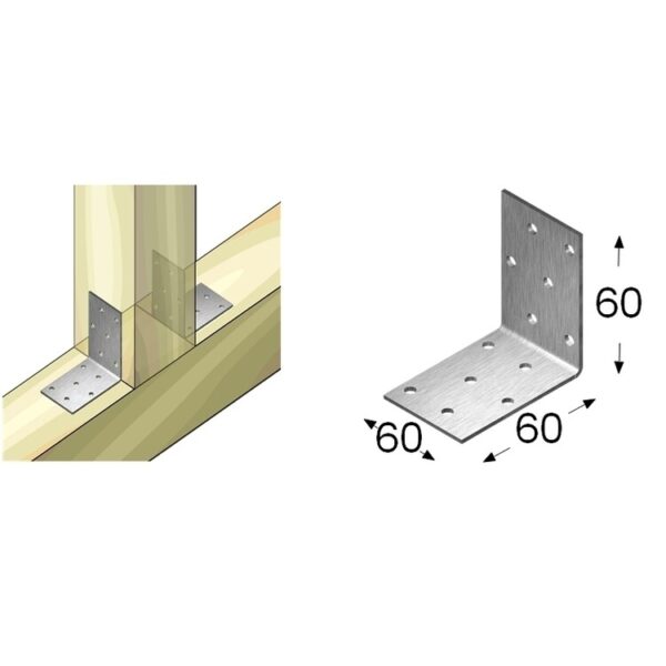 Kulmarauta 60x60x60x2.5mm